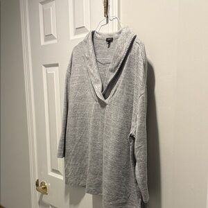 Talbots Light Gray Cowl Neck Sweater